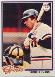 1978 Topps Baseball Cards      215     Darrell Evans